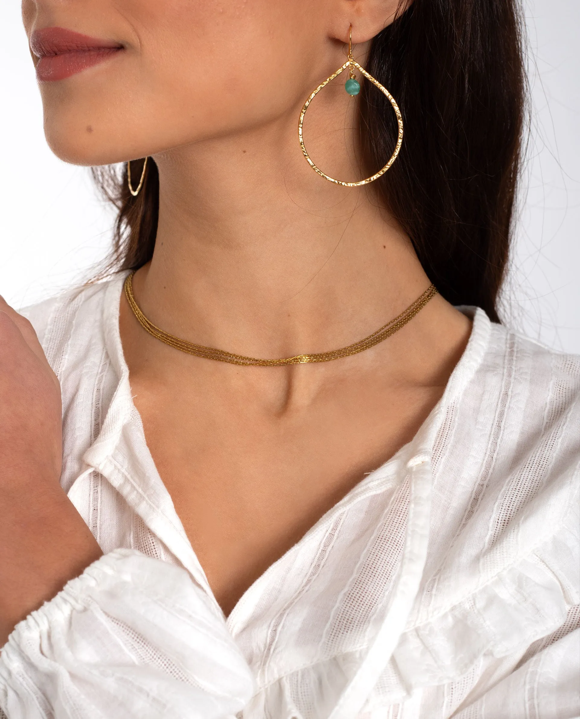 COLLAR ALL ALONG · ACERO BAÑO ORO