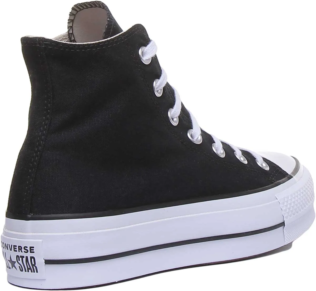 Converse 560845C CT All Star Hi Platform Trainer In Black White For Women