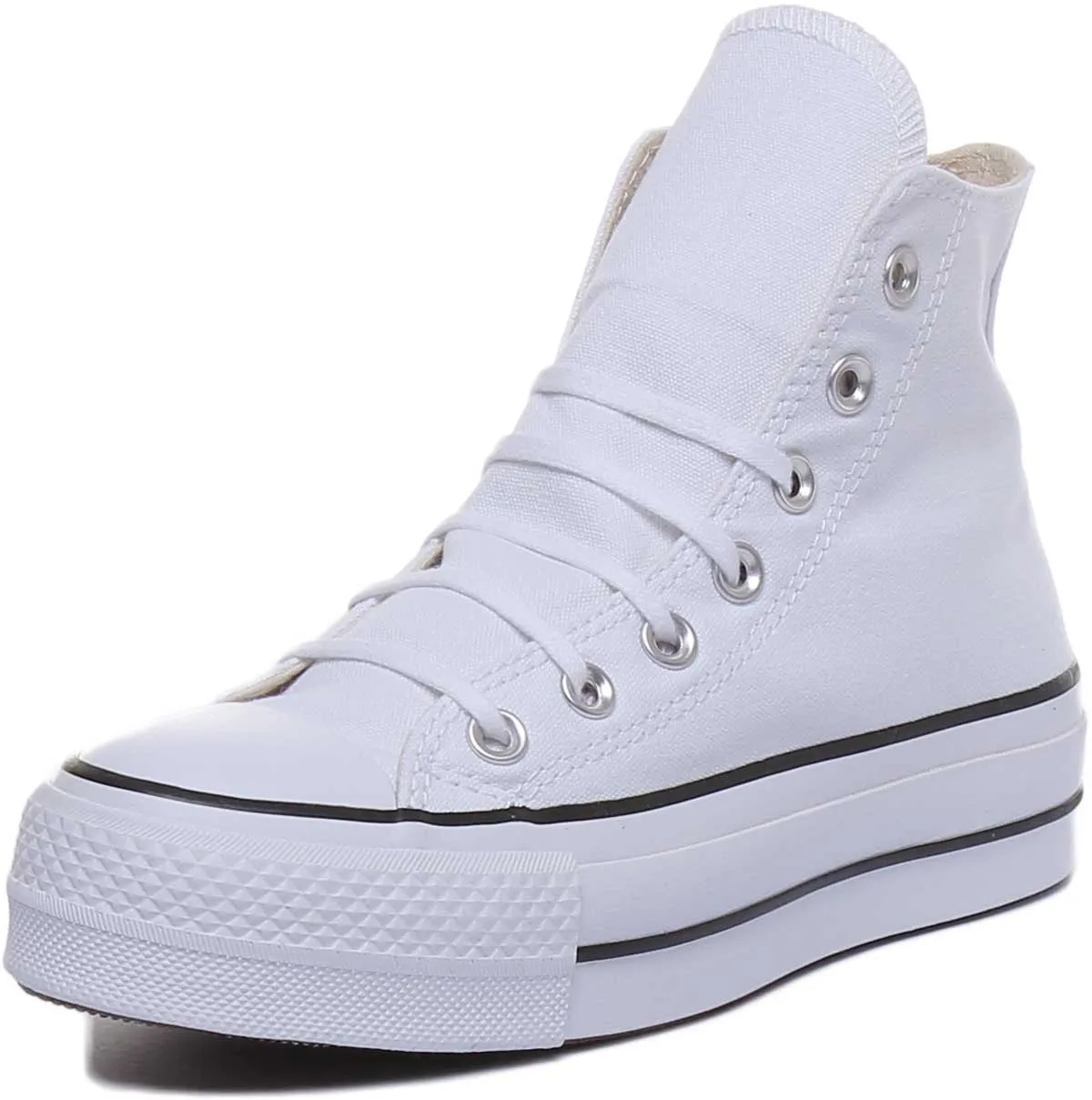 Converse 560846C CT All Star Hi Platform Trainer In White For Women