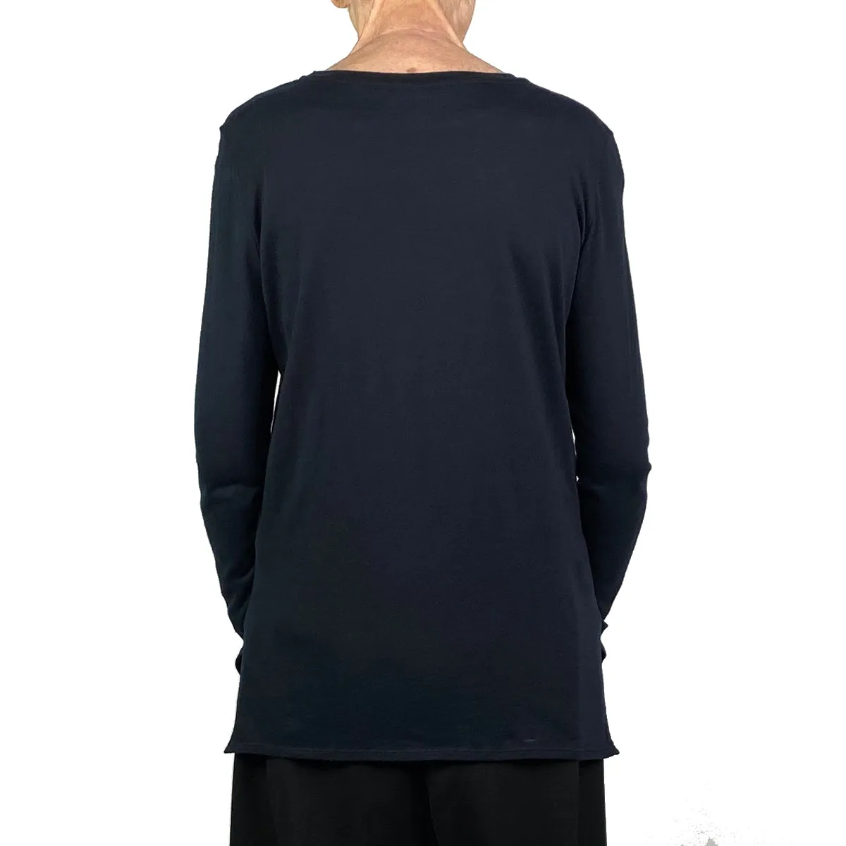 COTTON/CASHMERE CREWNECK T-SHIRT