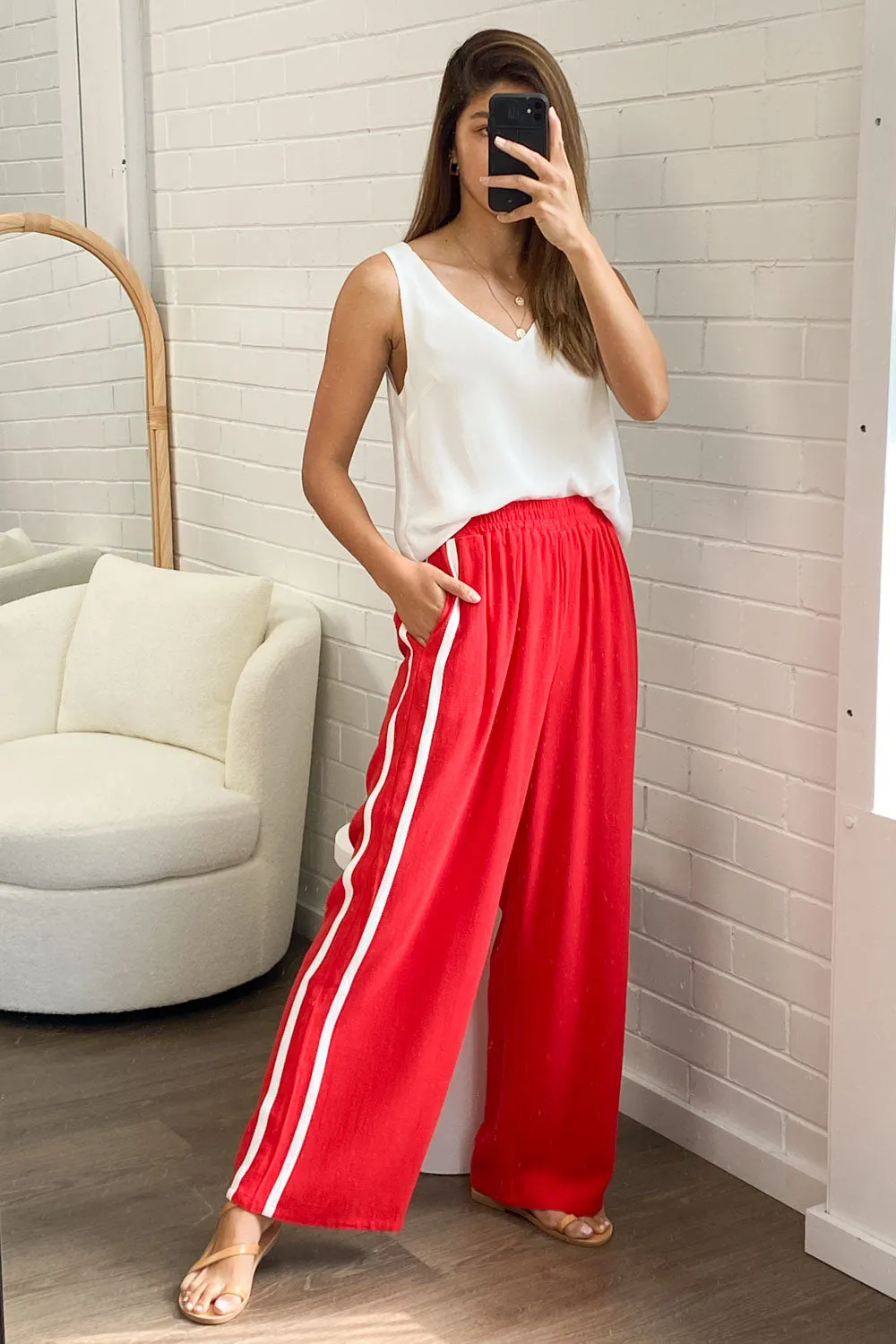 Courtney Linen Blend Pants