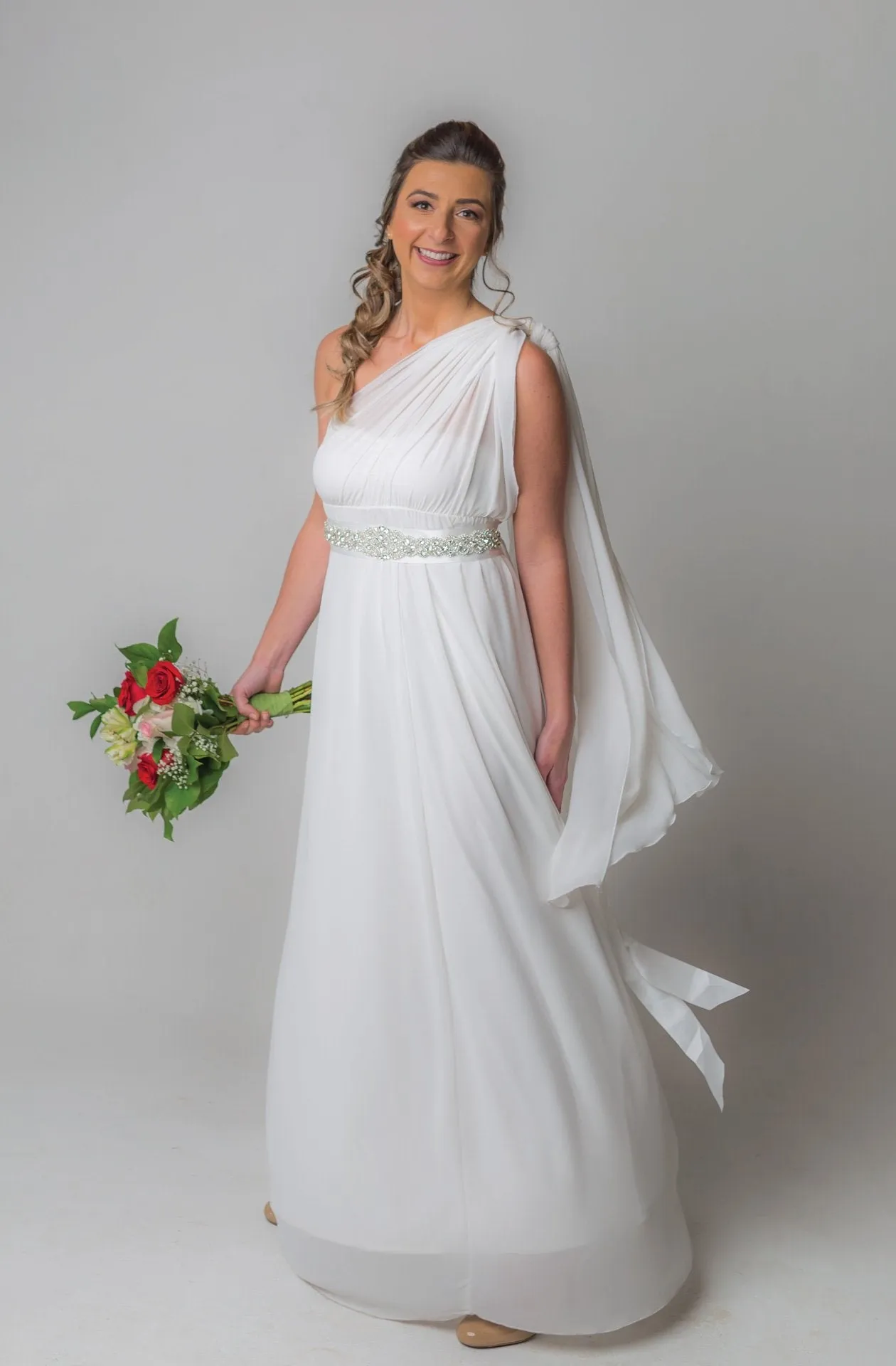 Daffodil Chiffon - Convertible Floor Length Wedding Dress Set