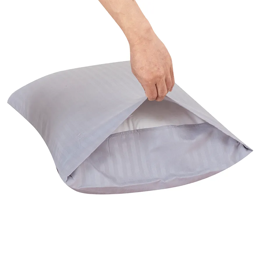 Deluxe Gray Plain Linen Bed in A Bag