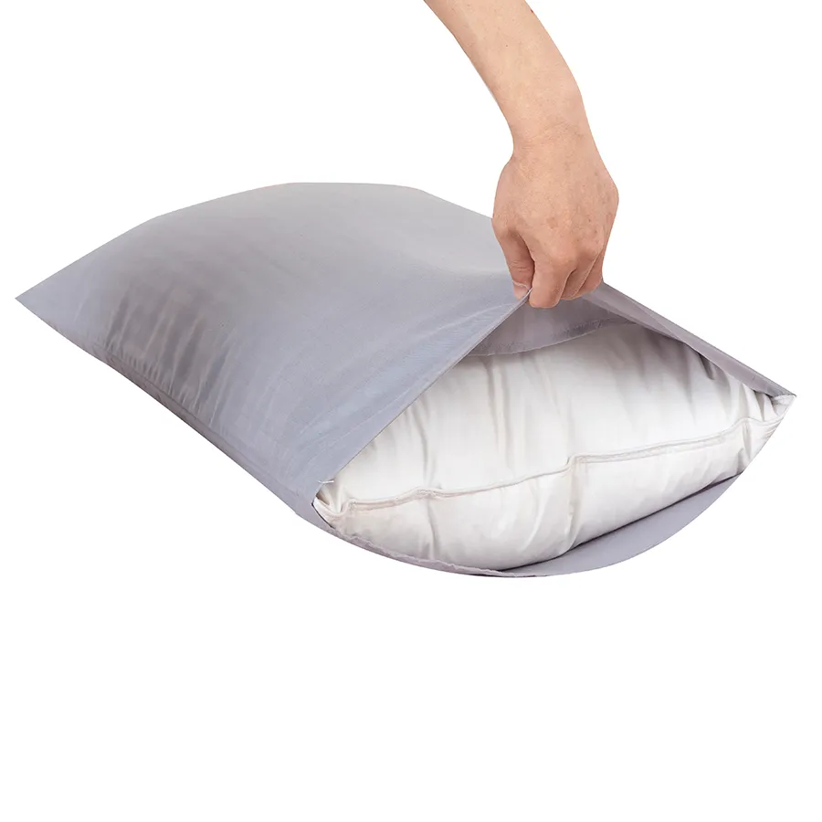 Deluxe Gray Plain Linen Bed in A Bag