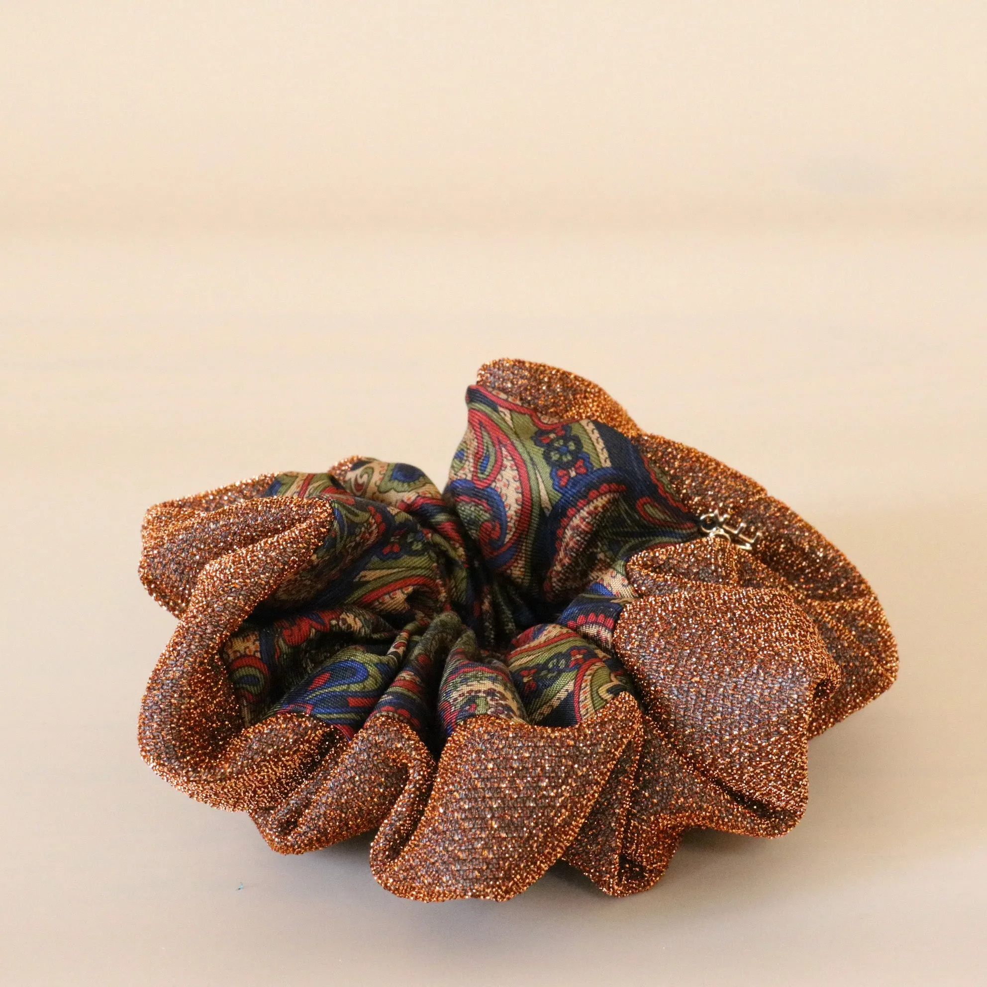 Double Face Scrunchie Kira Orange