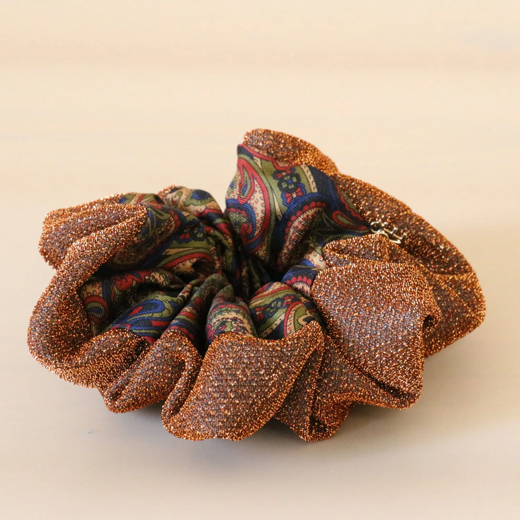 Double Face Scrunchie Kira Orange