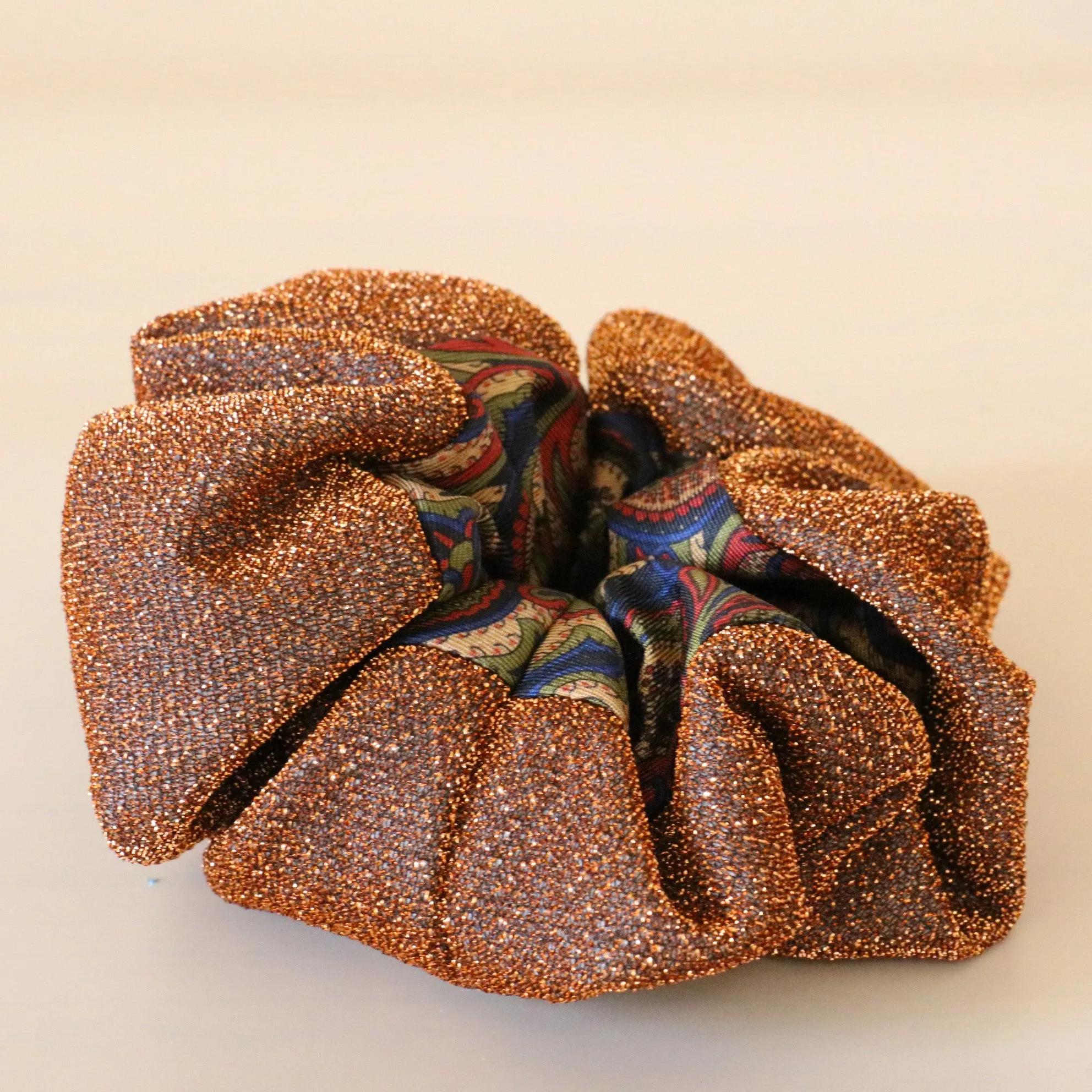 Double Face Scrunchie Kira Orange