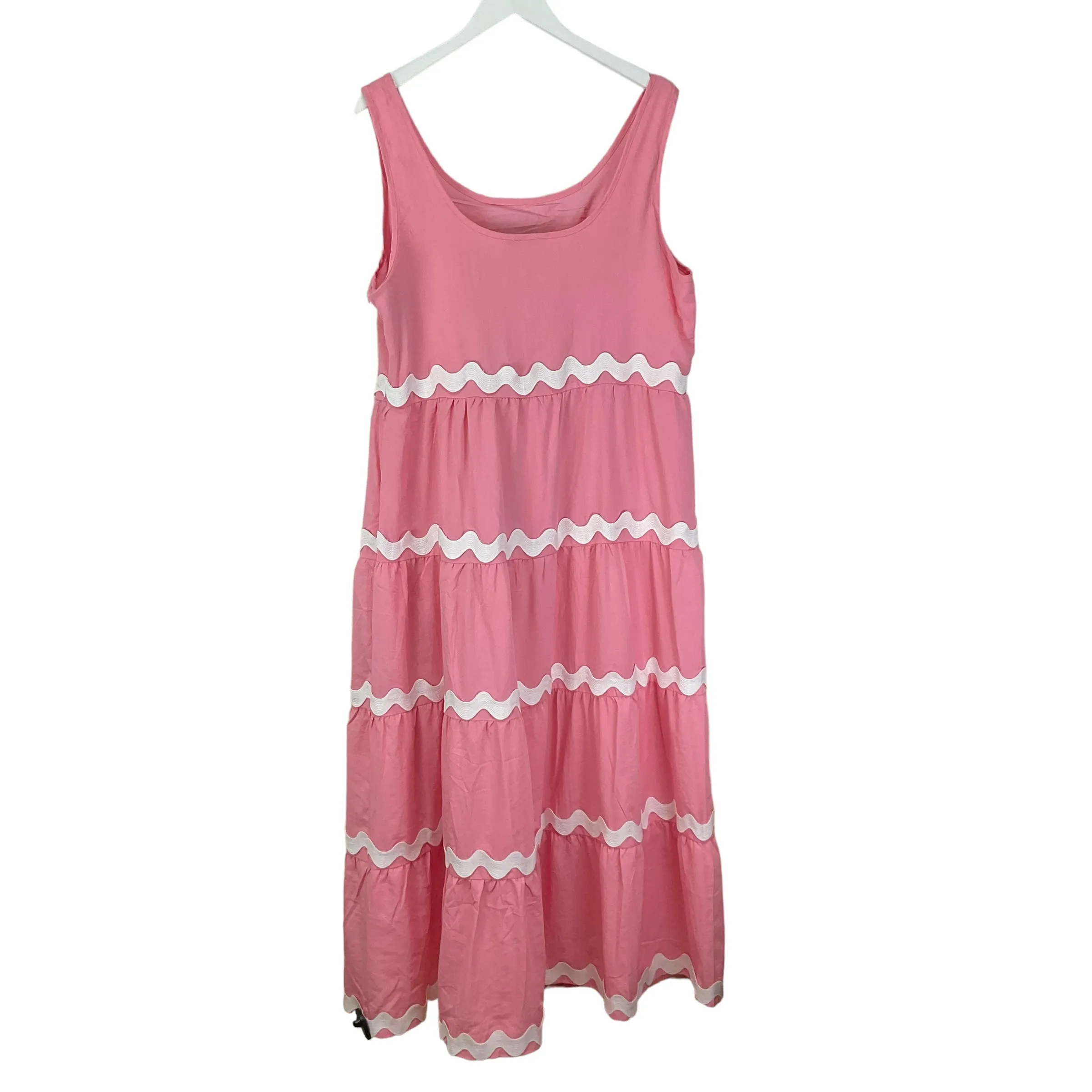 Dress Casual Maxi By Cmc In Pink, Size: Xl