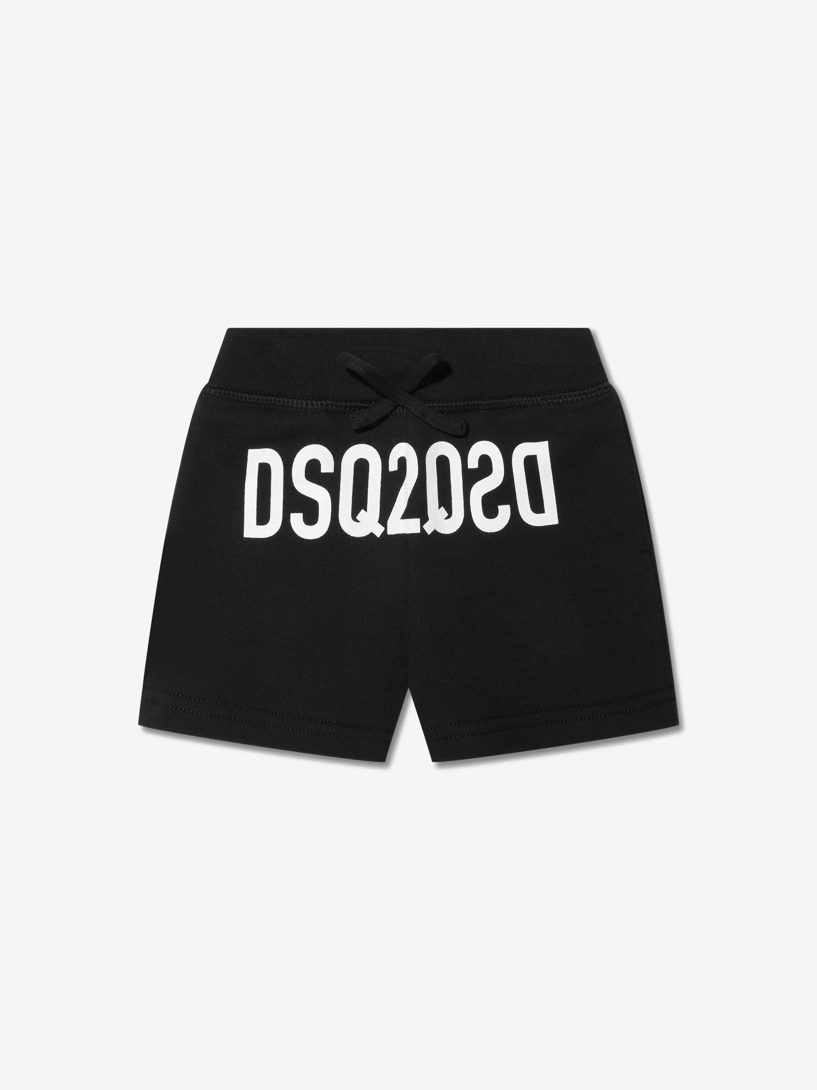 Dsquared2 Baby Logo Shorts In Black