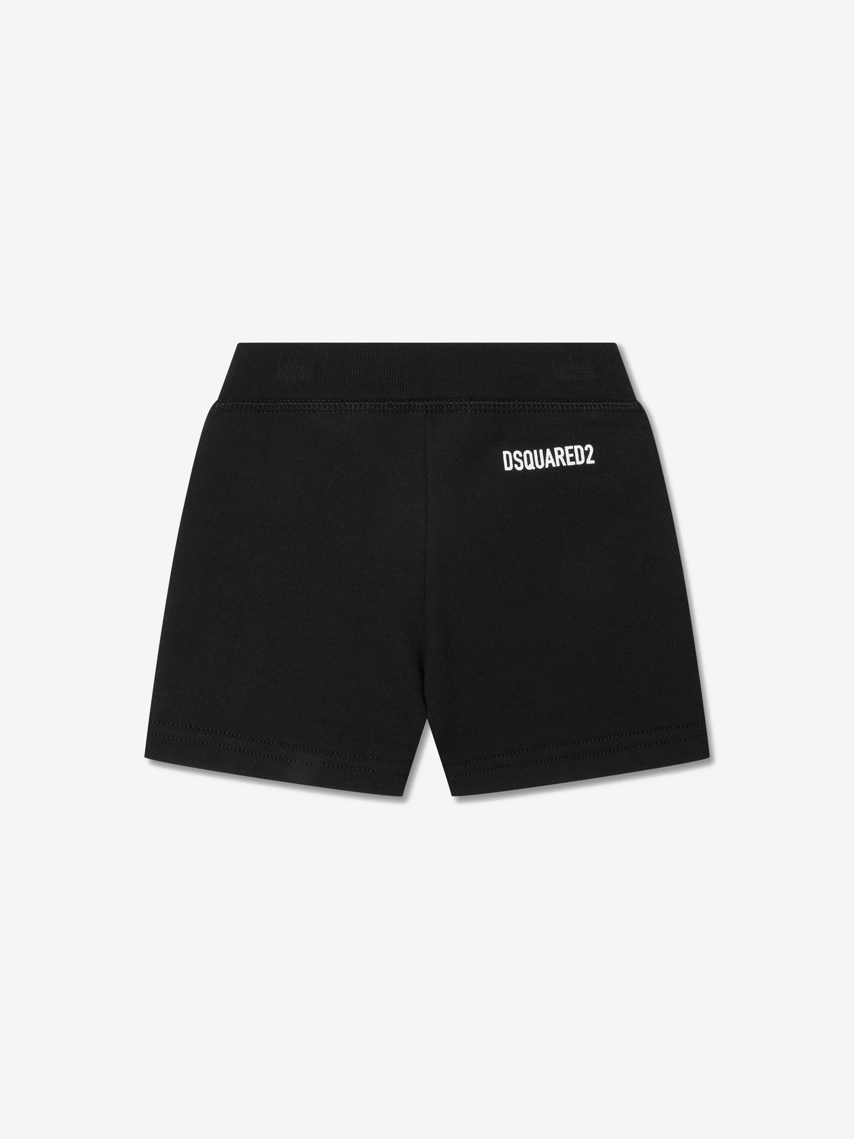 Dsquared2 Baby Logo Shorts In Black