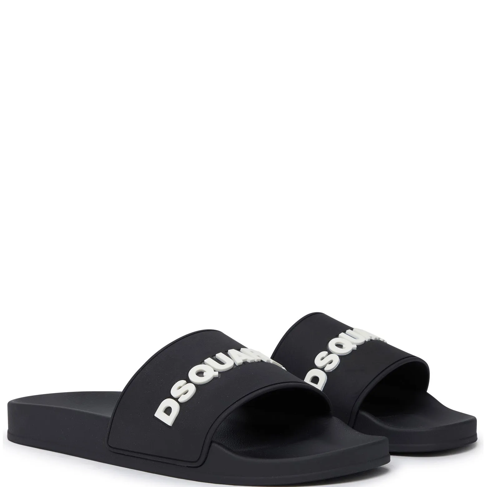 DSQUARED2 Black Logo Sliders