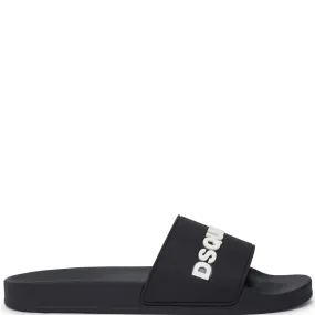 DSQUARED2 Black Logo Sliders