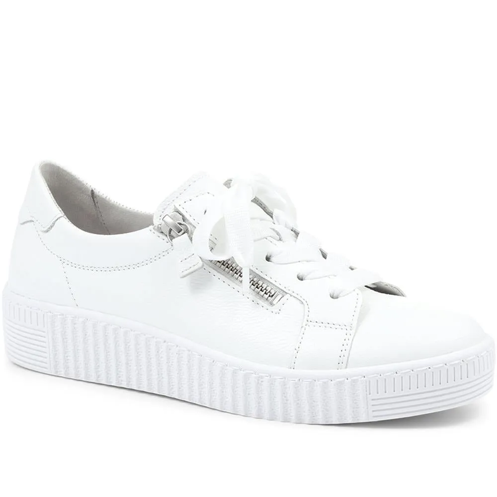 Dual Zip Flatform Sneakers / 317 499