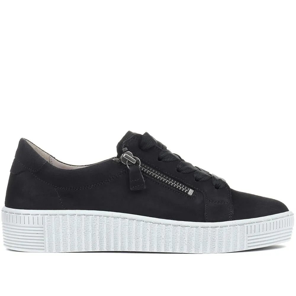 Dual Zip Flatform Sneakers / 317 499