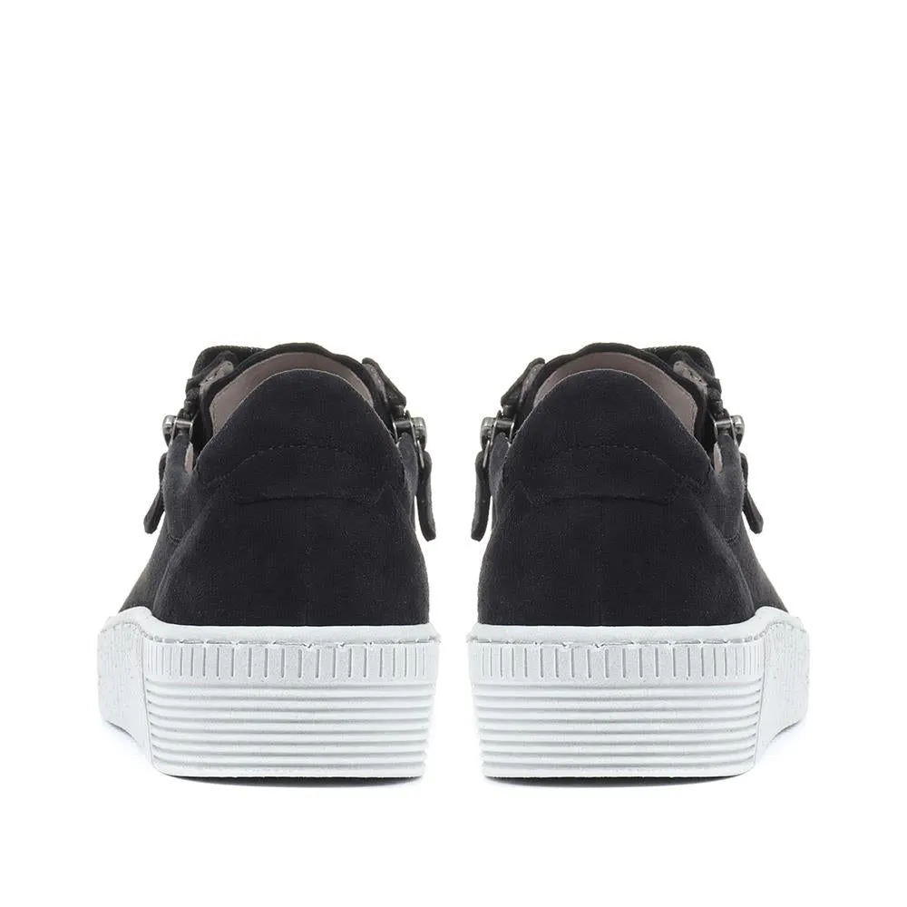 Dual Zip Flatform Sneakers / 317 499