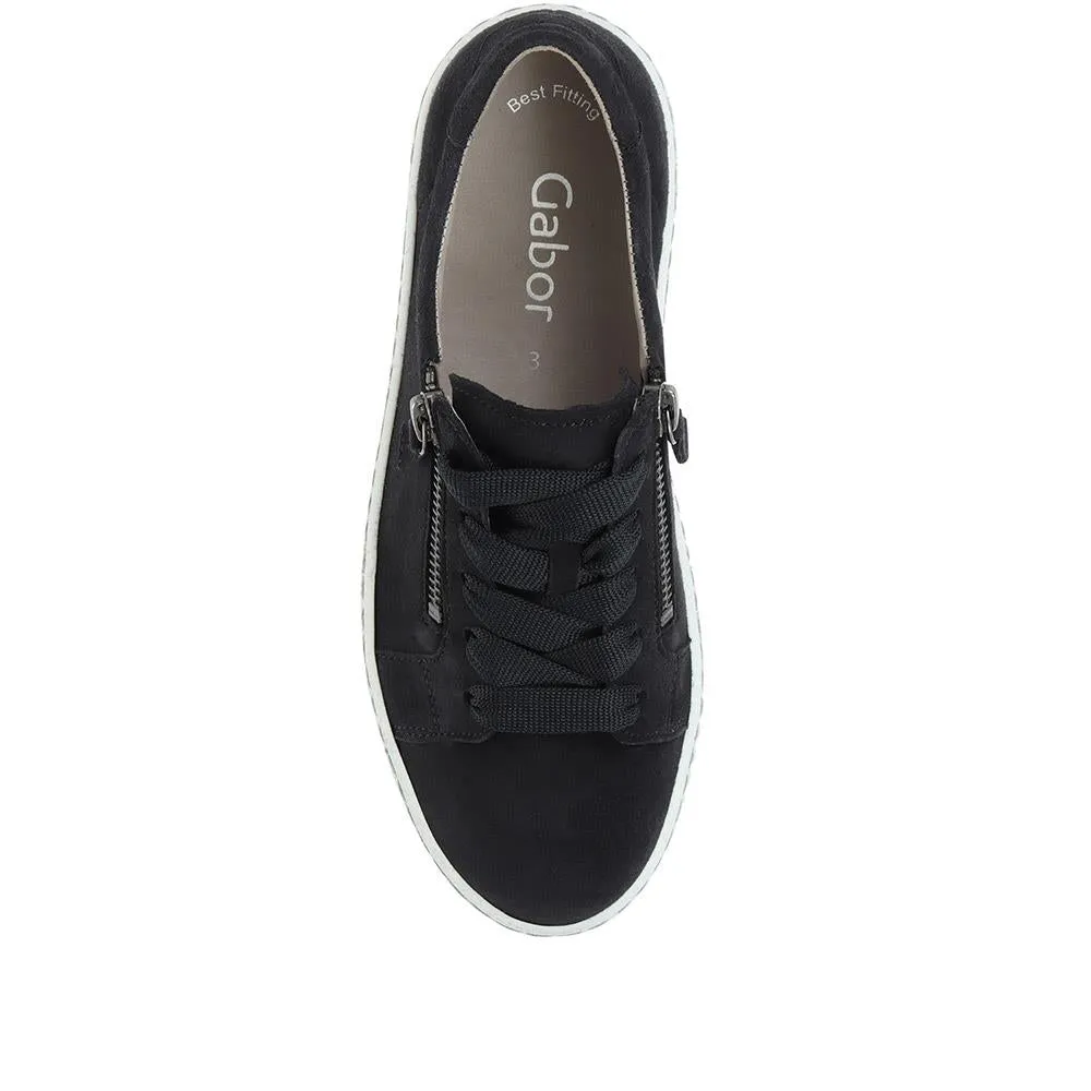 Dual Zip Flatform Sneakers / 317 499