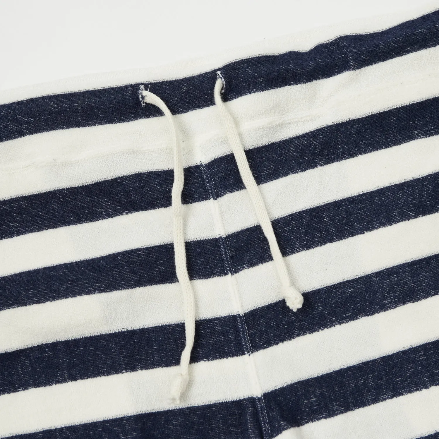 Dubbleworks Pile Border Shorts - Navy Stripe