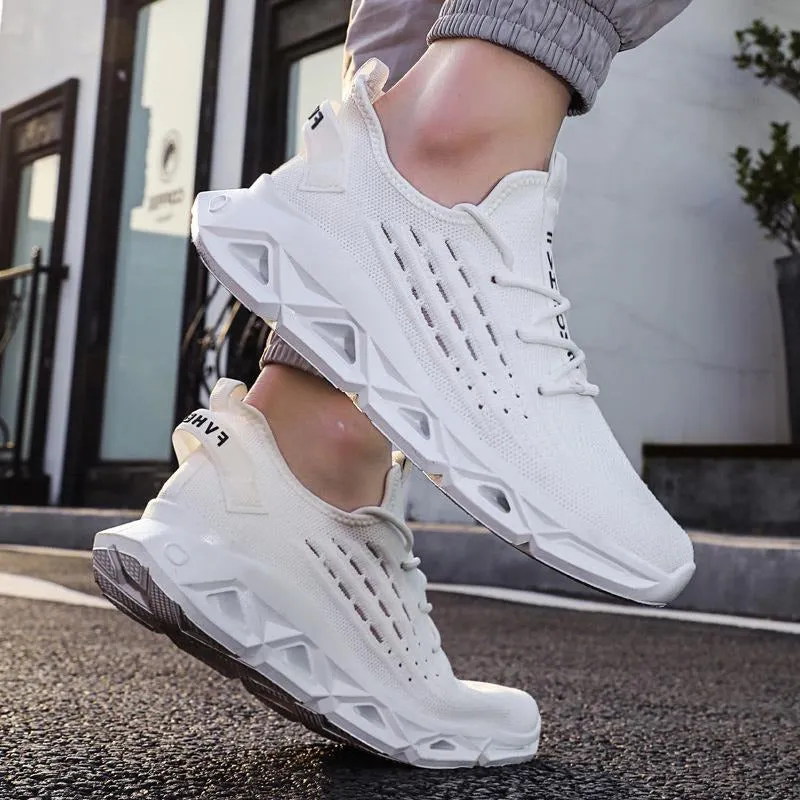 Fashionable Breathable Minimalist Lace-up Sneakers