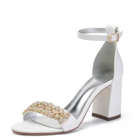 Funki Buys | Shoes | Women's High Block Heel Wedding Sandal