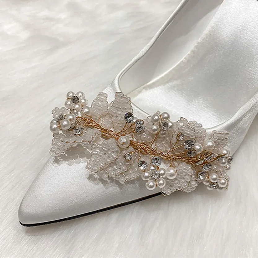 Funki Buys | Shoes | Women's Pearl French Wedding Shoes