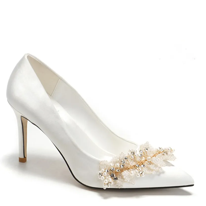 Funki Buys | Shoes | Women's Pearl French Wedding Shoes