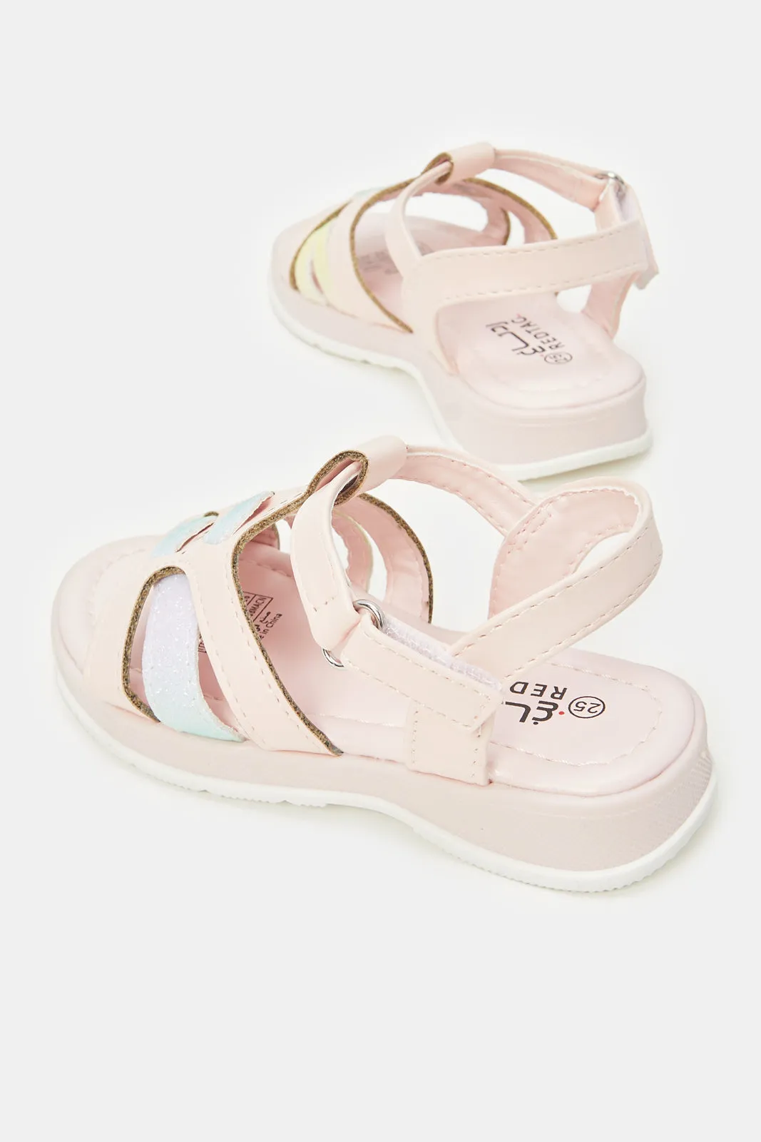 Girls Pink Backstrap Sandal