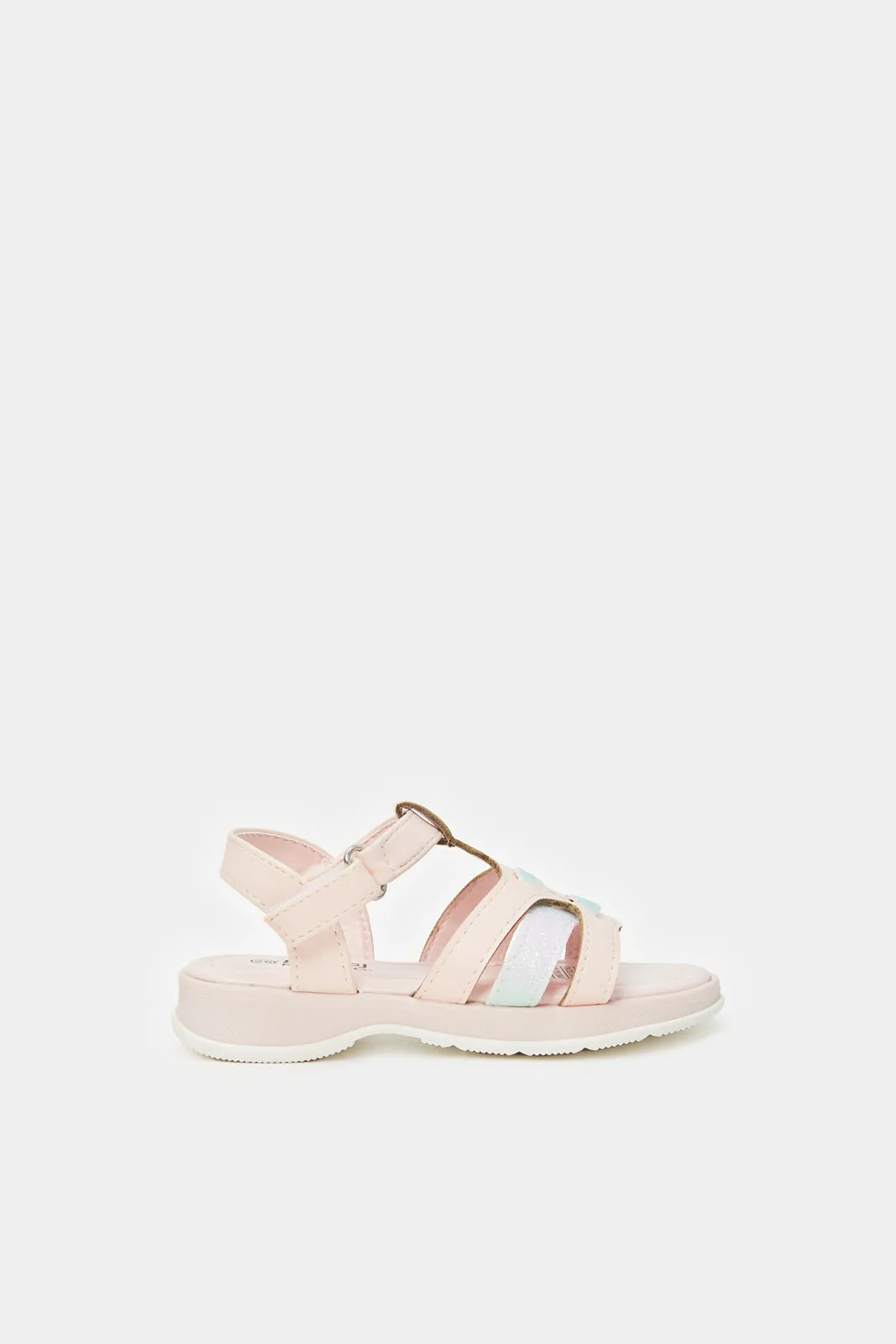 Girls Pink Backstrap Sandal