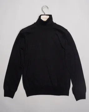 Gran Sasso Merino Roll Neck / Black