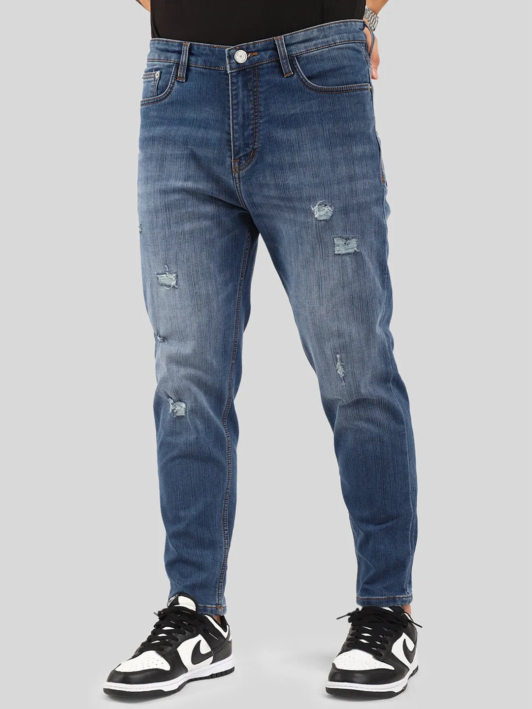 Greed Blue Ankle Fit Jeans