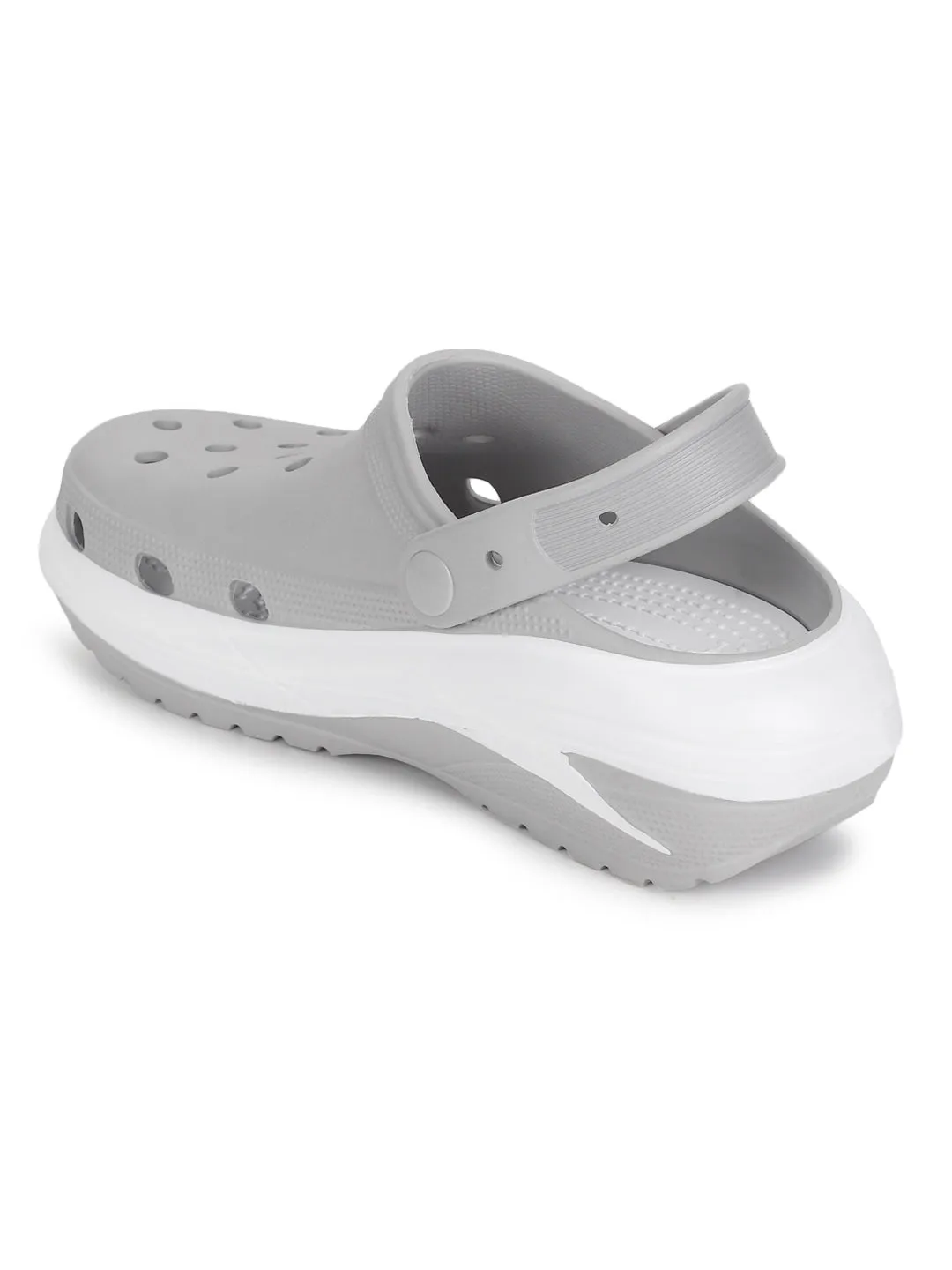 Grey PU Slip-On Croc Flats (TC-RS3496-GRY)