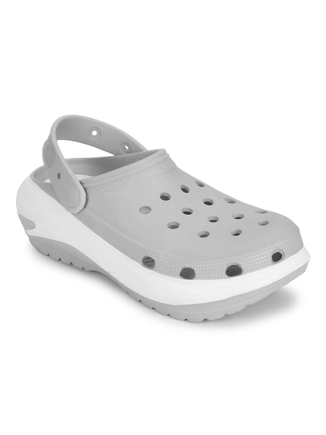 Grey PU Slip-On Croc Flats (TC-RS3496-GRY)