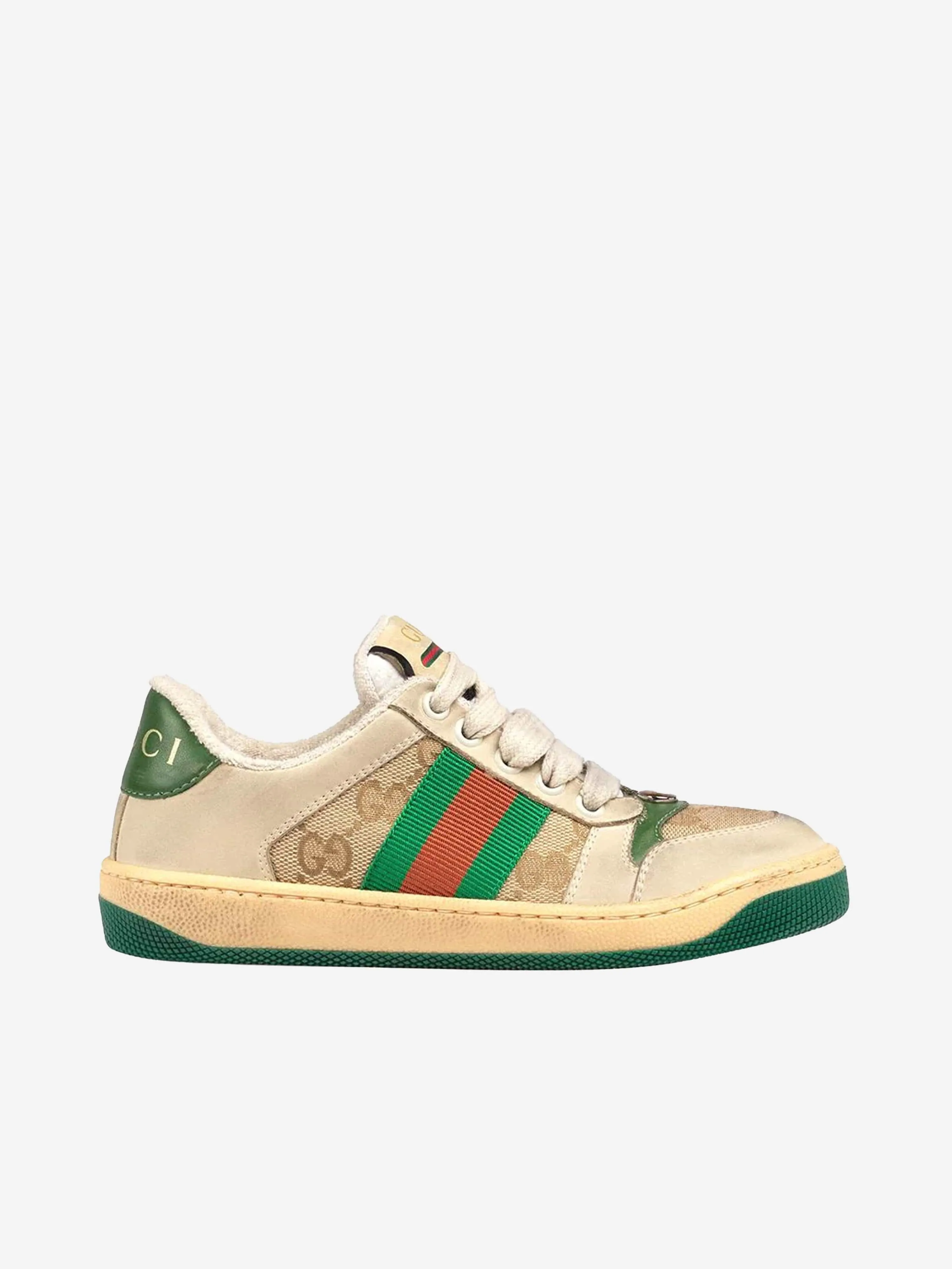 GUCCI Kids Leather Screener Trainers