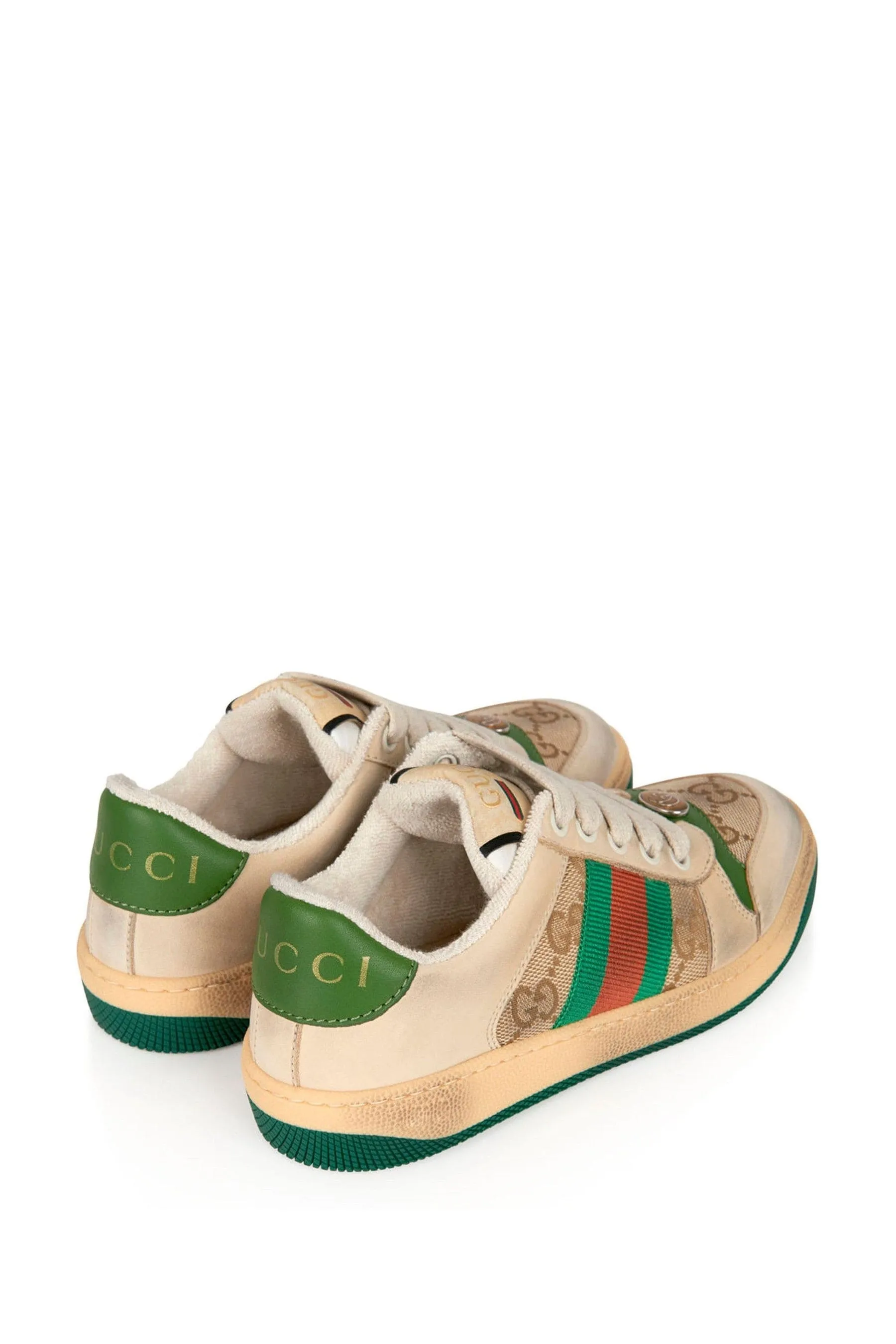 GUCCI Kids Leather Screener Trainers