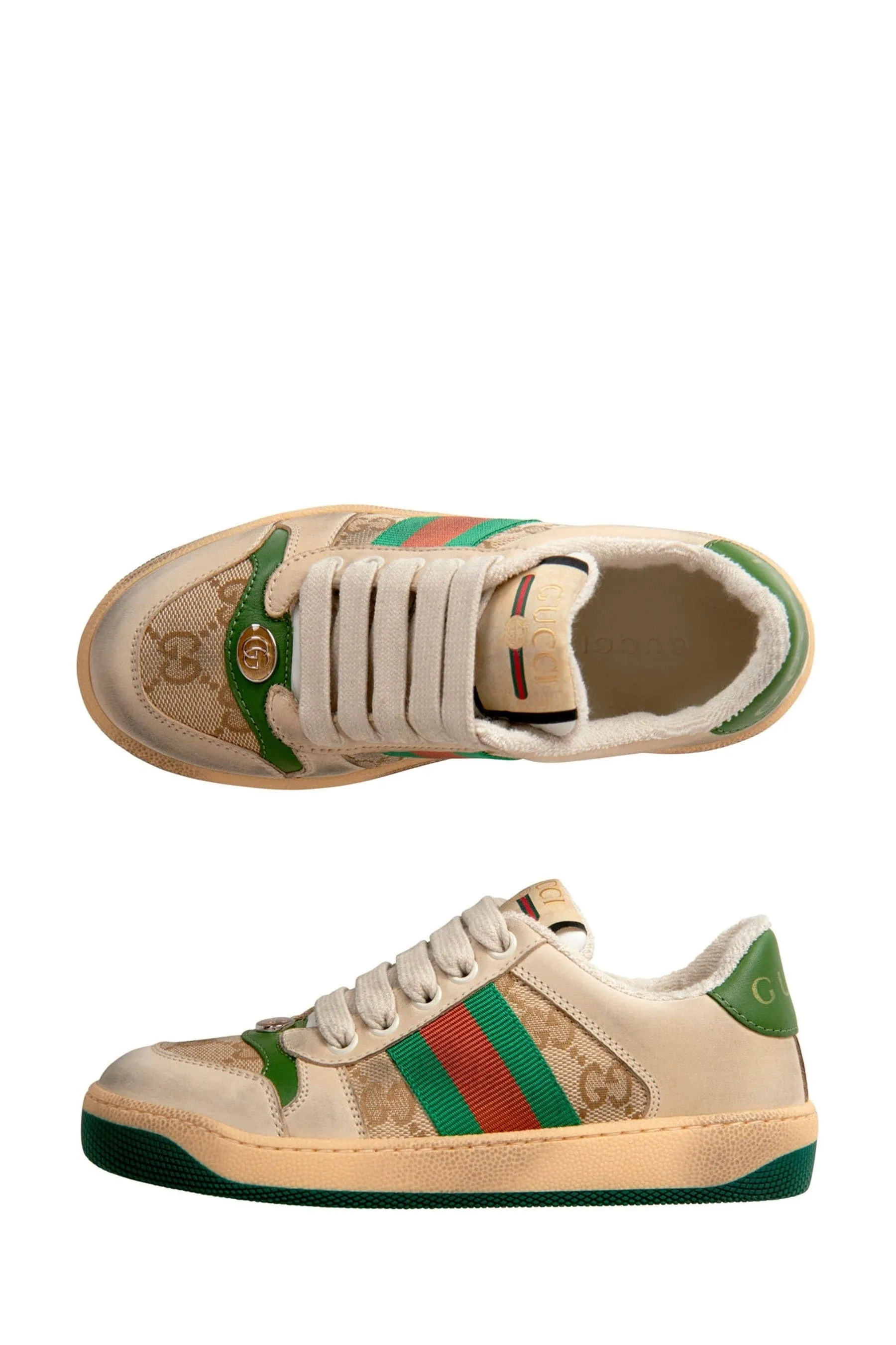 GUCCI Kids Leather Screener Trainers