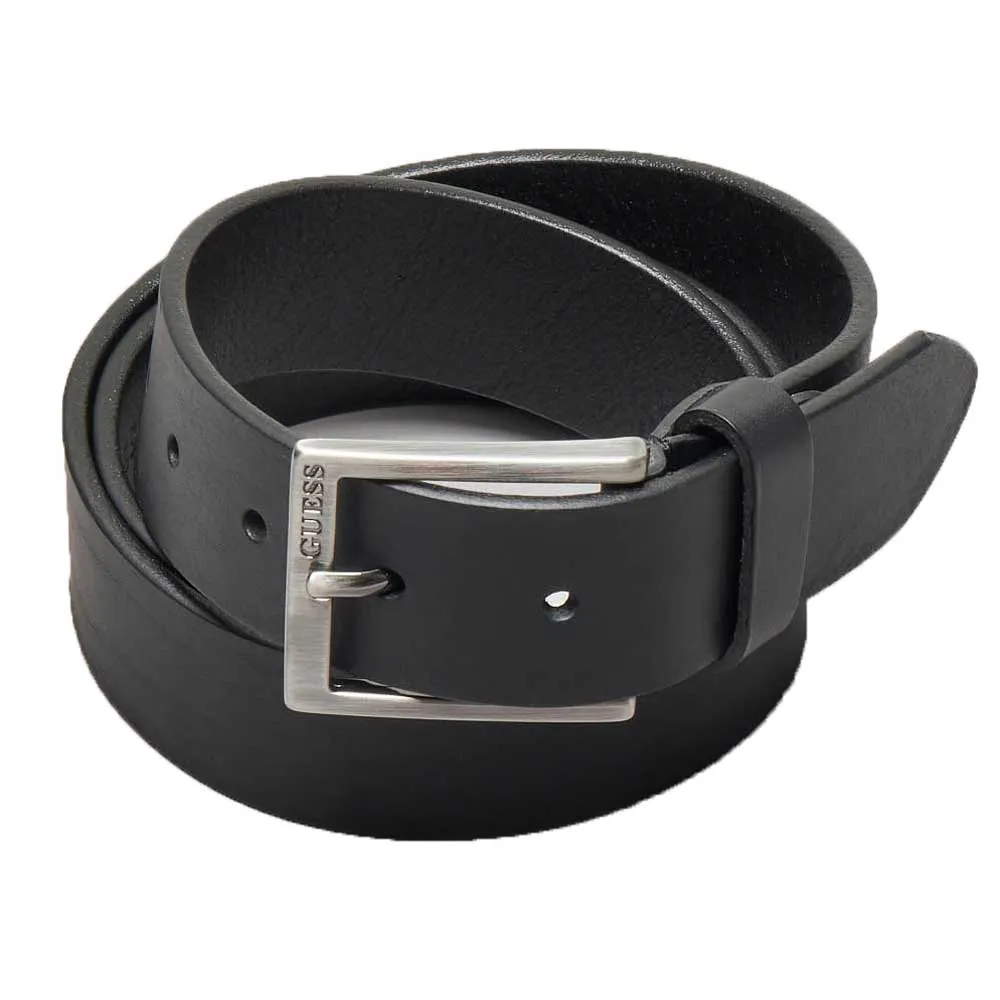 Guess Men's Logo Belt- Black BM7252LEA35