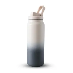 Heart Home Water Bottle | Vacuum Insulated Travel Bottle | Gym Water Bottle | Hot & Cold Water Bottle | Water Bottle with Sipper Cap | DA230802 | 900 ML | Beige & Grey