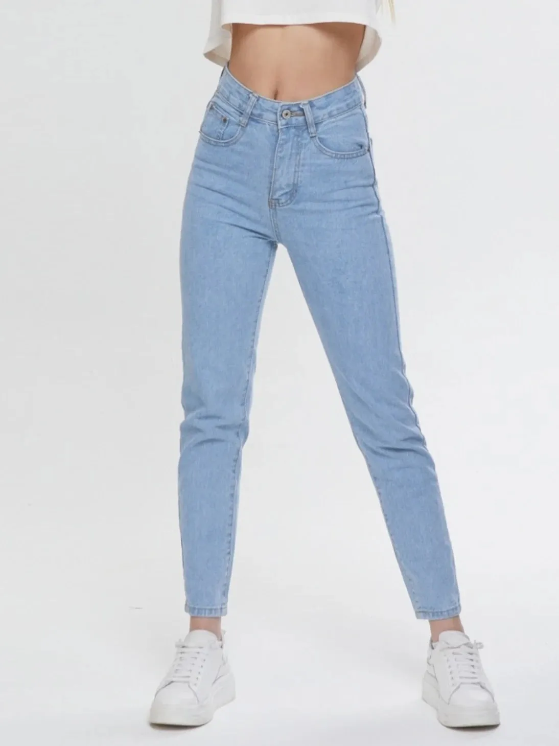 High Waist Straight Jeans