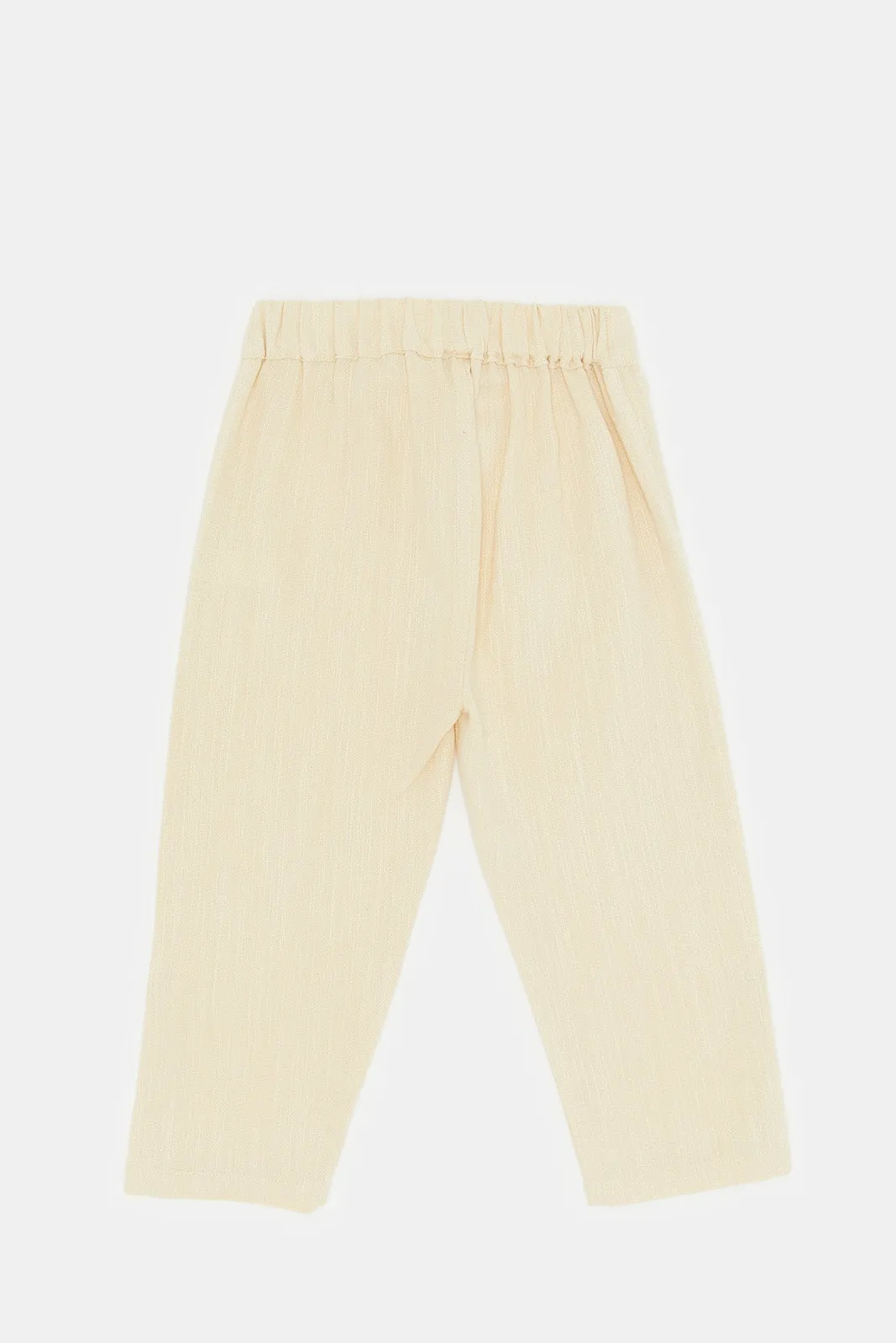 Infant Boys Beige Linen Trousers