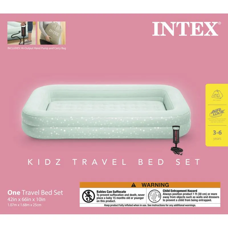 Intex Kids Travel Bed Twin Pump Included