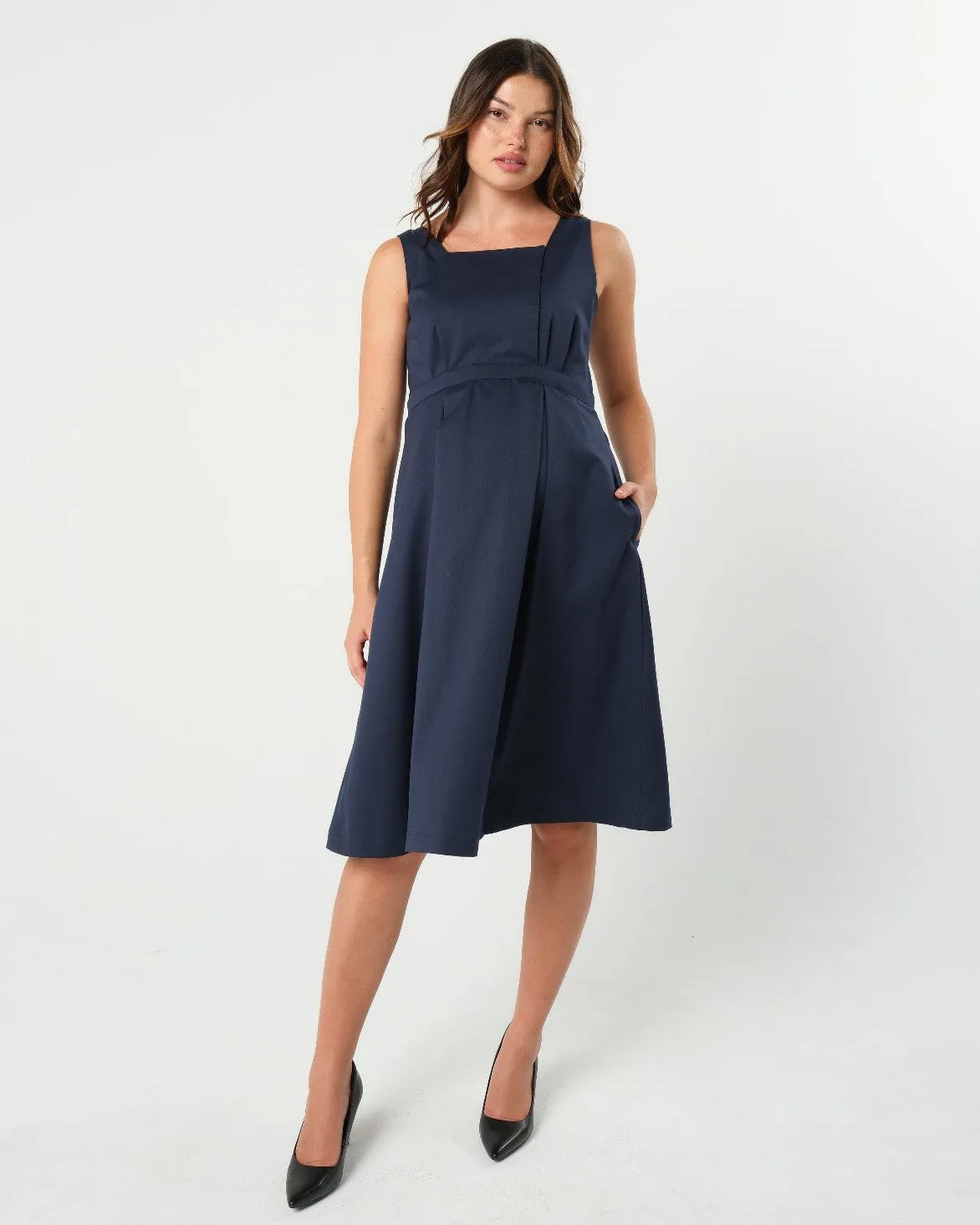 INTO THE BLUE Maternity & Nursing Dress (Regular & Petite)