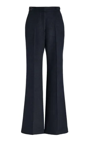 Jones Pant in Midnight Double-Face Winter Silk