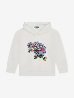 KENZO Boys Boke Flower Hoodie in Ivory