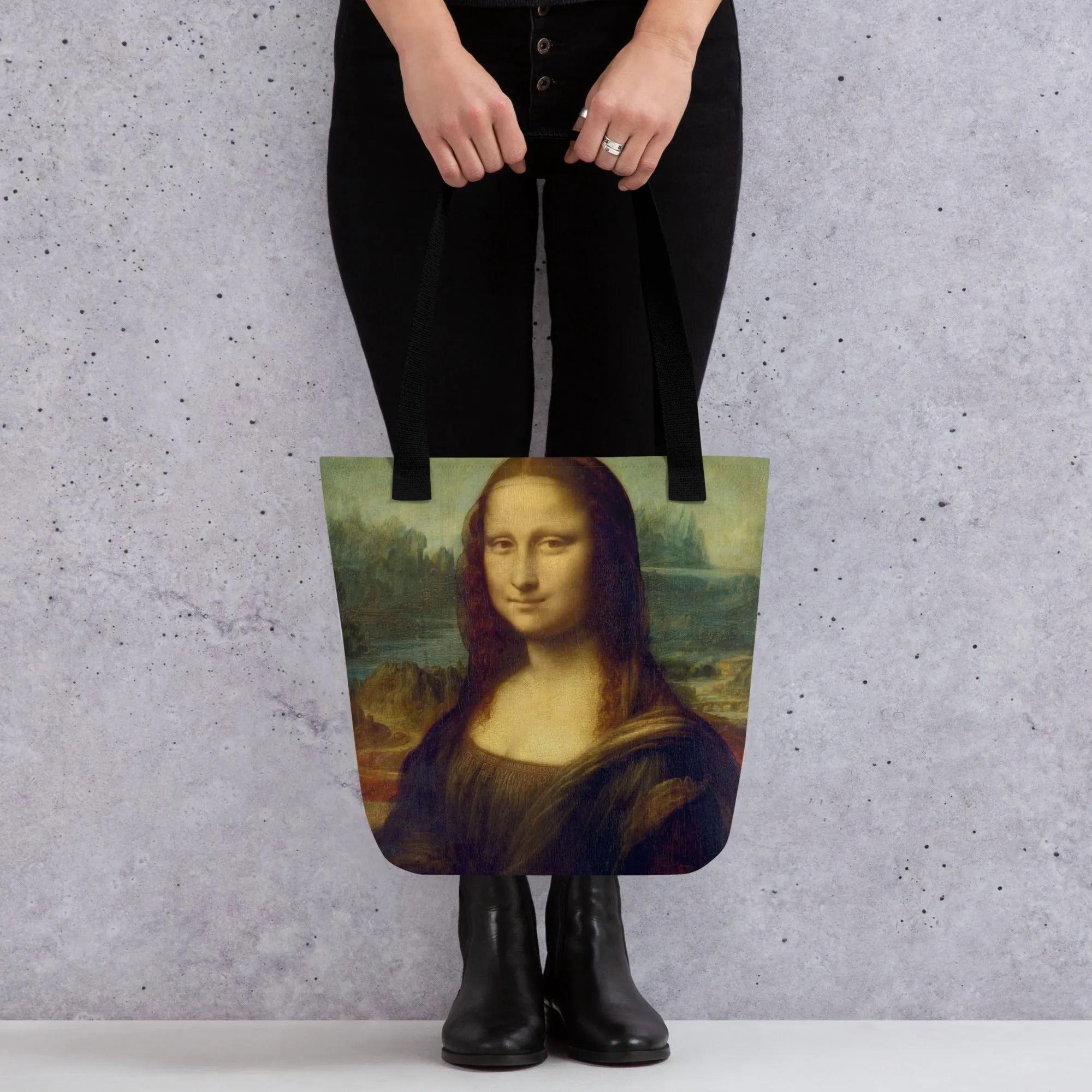 Leonardo Da Vinci Inspired Mona Lisa Tote Bag