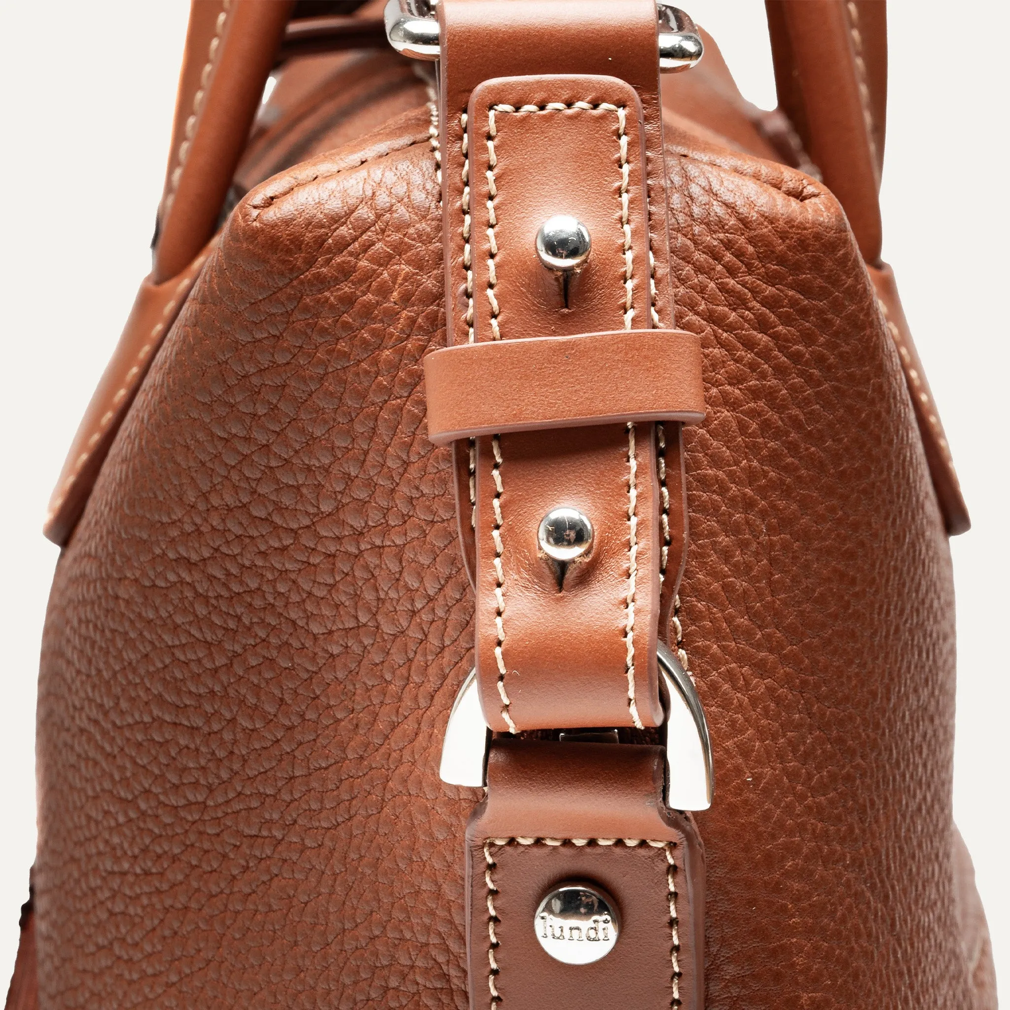 LEWIS | Cuir grainé Cognac