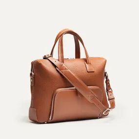 LEWIS | Cuir grainé Cognac