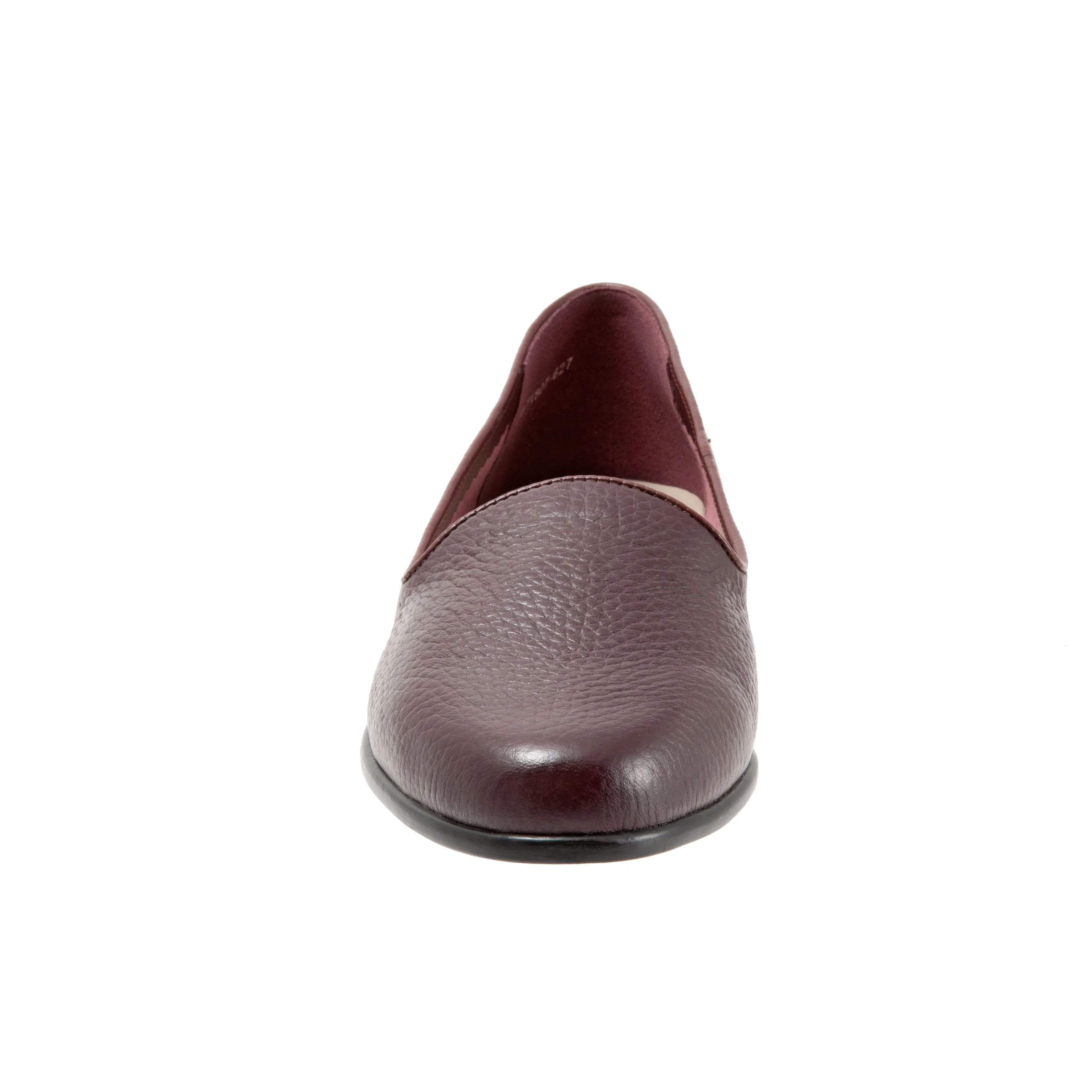 Liz Tumbled Burgundy Slip-on Shoes