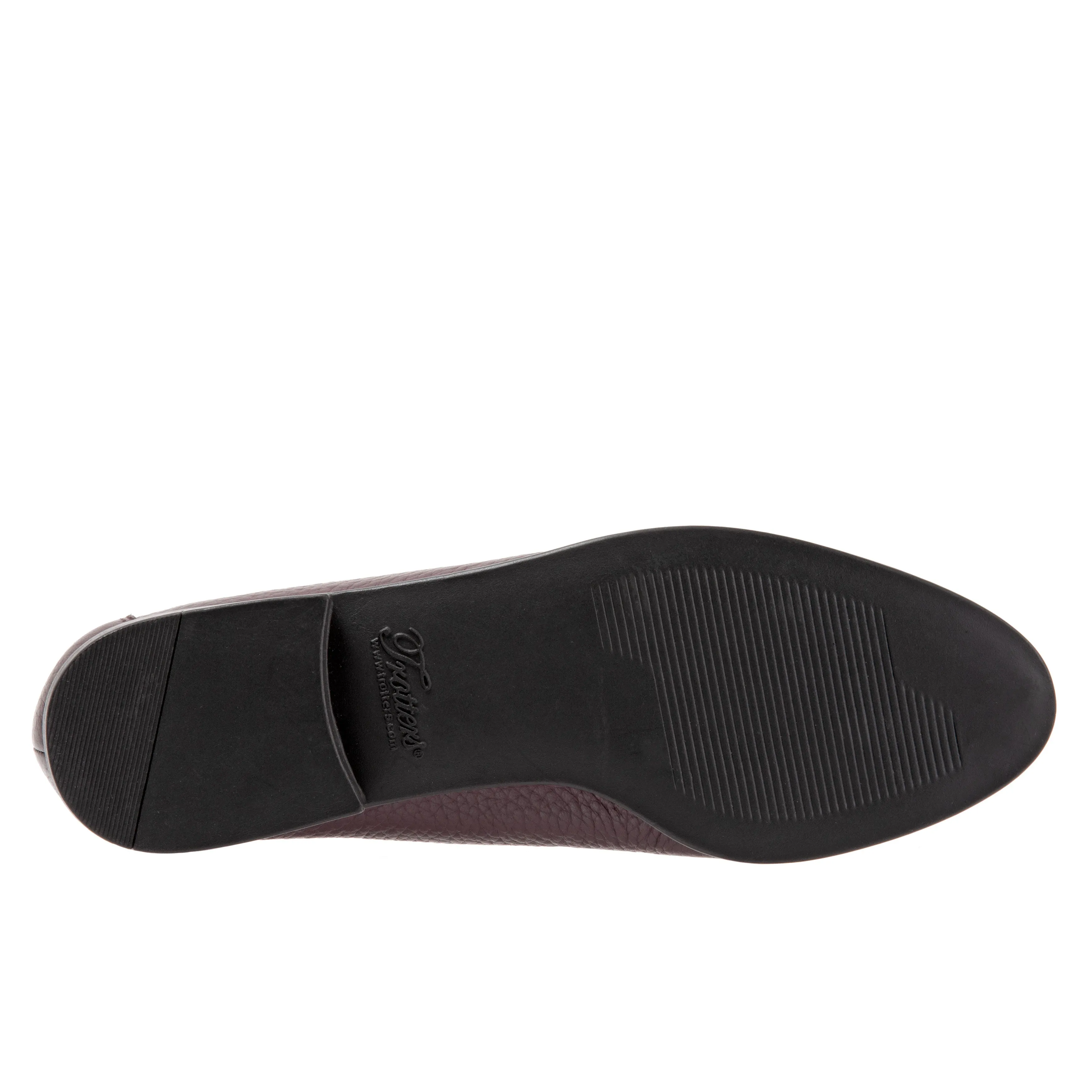 Liz Tumbled Burgundy Slip-on Shoes