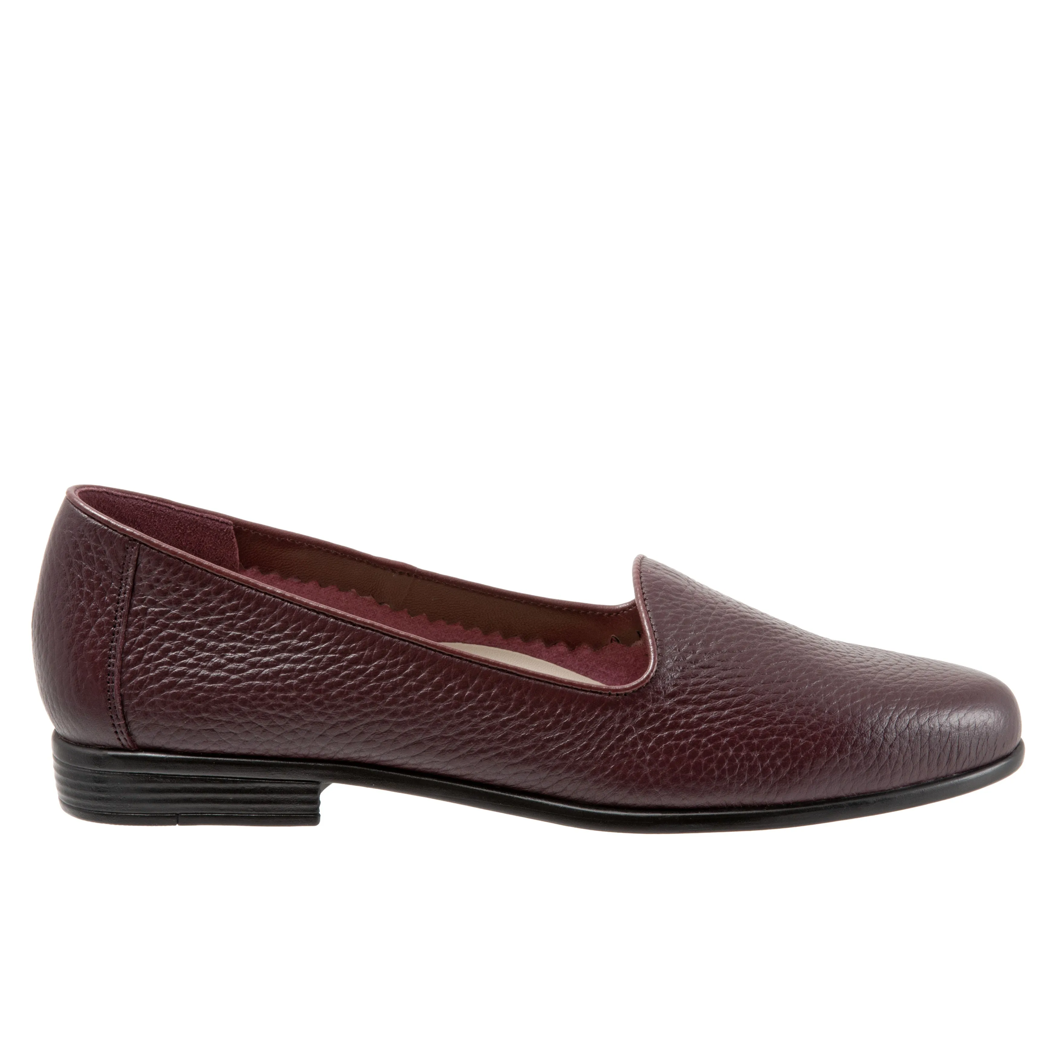 Liz Tumbled Burgundy Slip-on Shoes