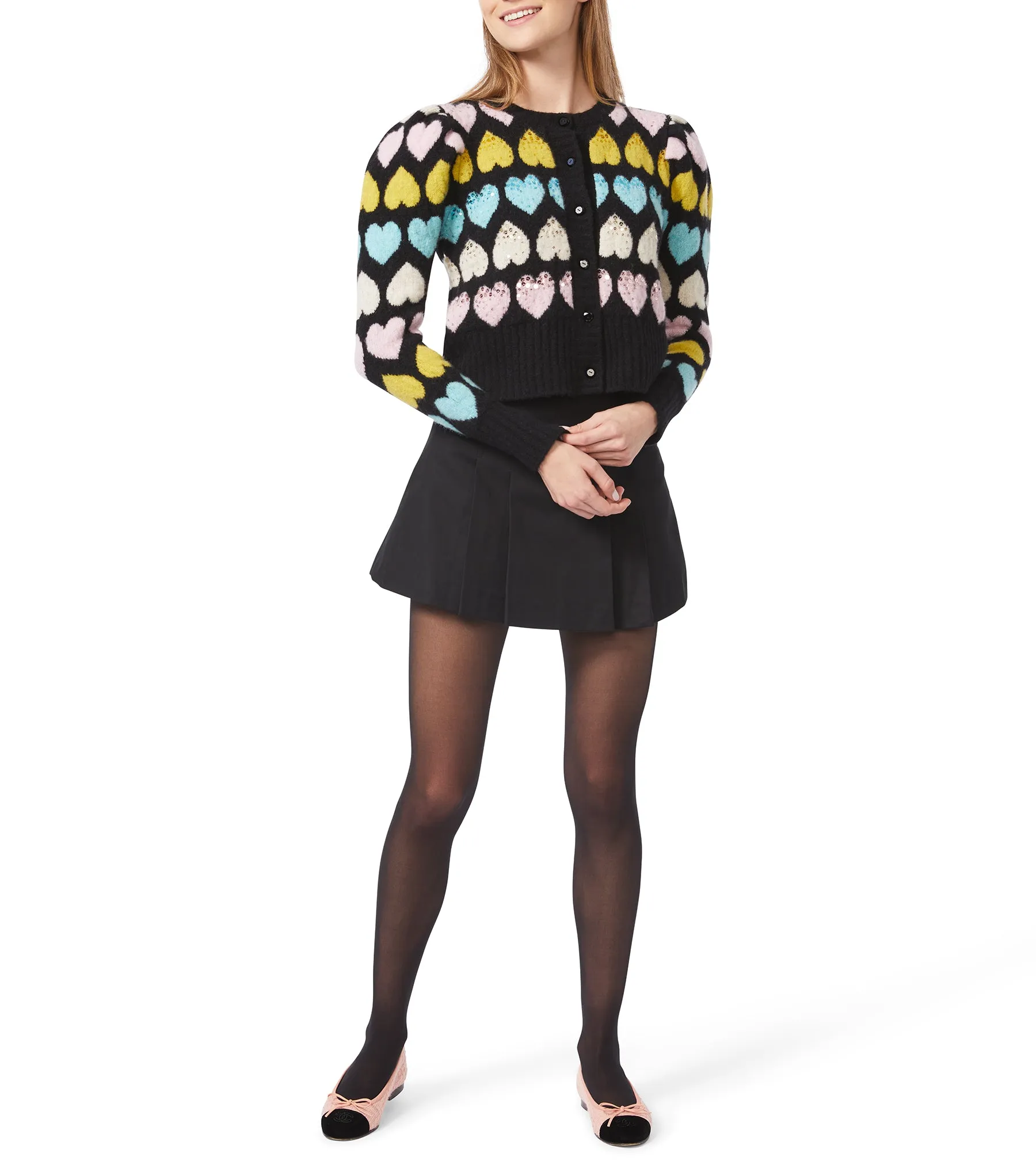 Love Laurita Puff Sleeve Cardigan