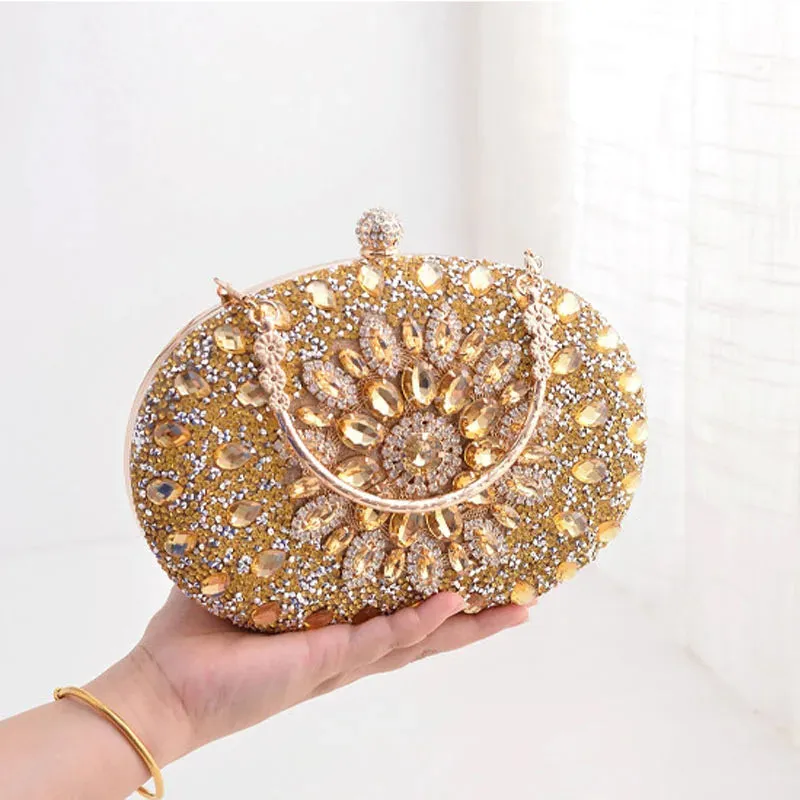 Luxury Bag Party Handbag with Metal Handle